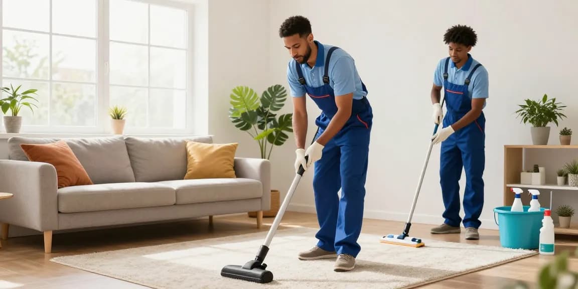 Professional cleaning team enhancing home shine, showcasing top reinigungsfirmen solothurn services.