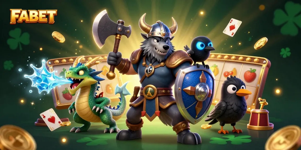 Experience thrilling slot action at FABET with engaging characters and vibrant casino elements.