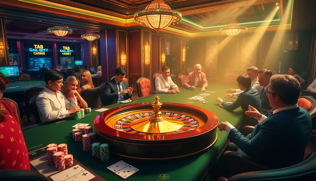 Place your bets at the Ta88 table, where poker chips and cards create a thrilling casino experience.