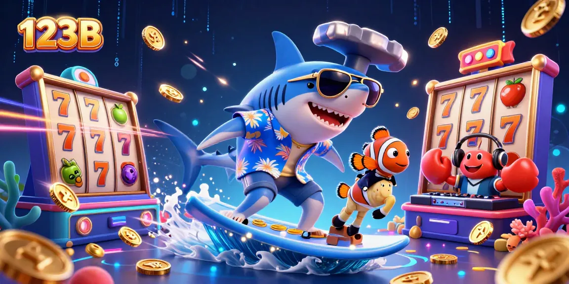 Bet big with 123B: Dive into thrilling slots adventures featuring a hammer-head shark!