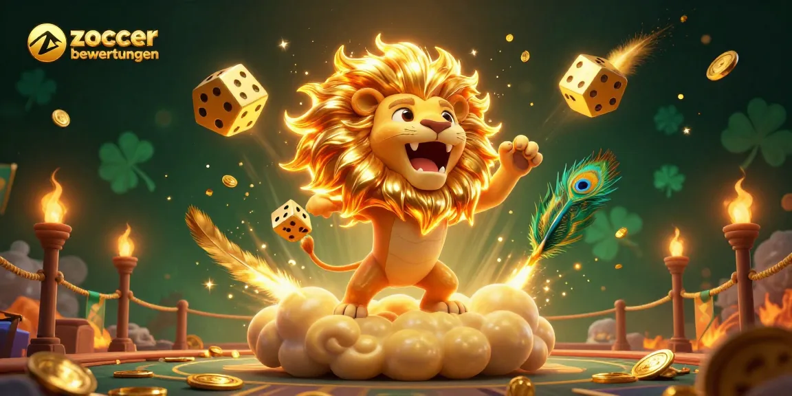 Zoccer casino bewertungen showcases a vibrant 3D scene featuring high-stakes gaming elements and dynamic characters.